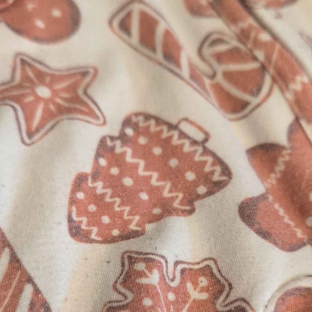 Cream and Brown Cozy Footies One Pieces - Picture 5 of 7